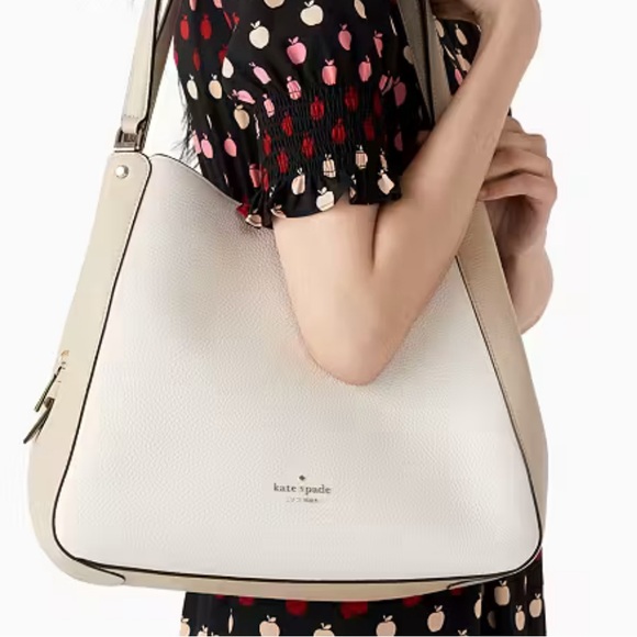 kate spade Handbags - Kate Spade White and Tan Shoulder Bag